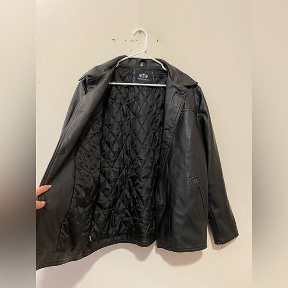 Emporio & Co Italian Button Down Leather Jacket - Picture 10 of 16